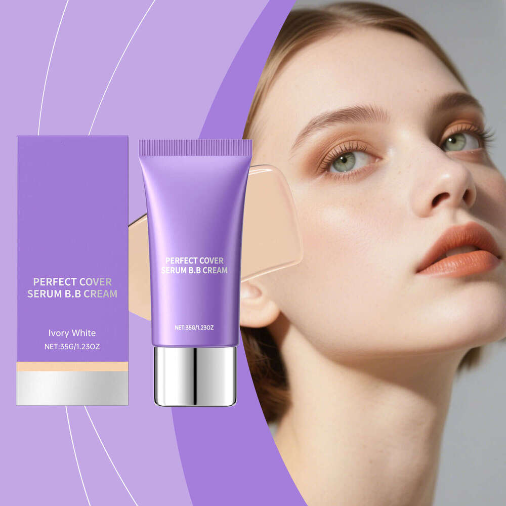 AMZ Ivory White Essence BB Cream Lightweight Natural Concealer Fit Moisturizing Long-lasting Daily Commuting Nude Makeup Primer