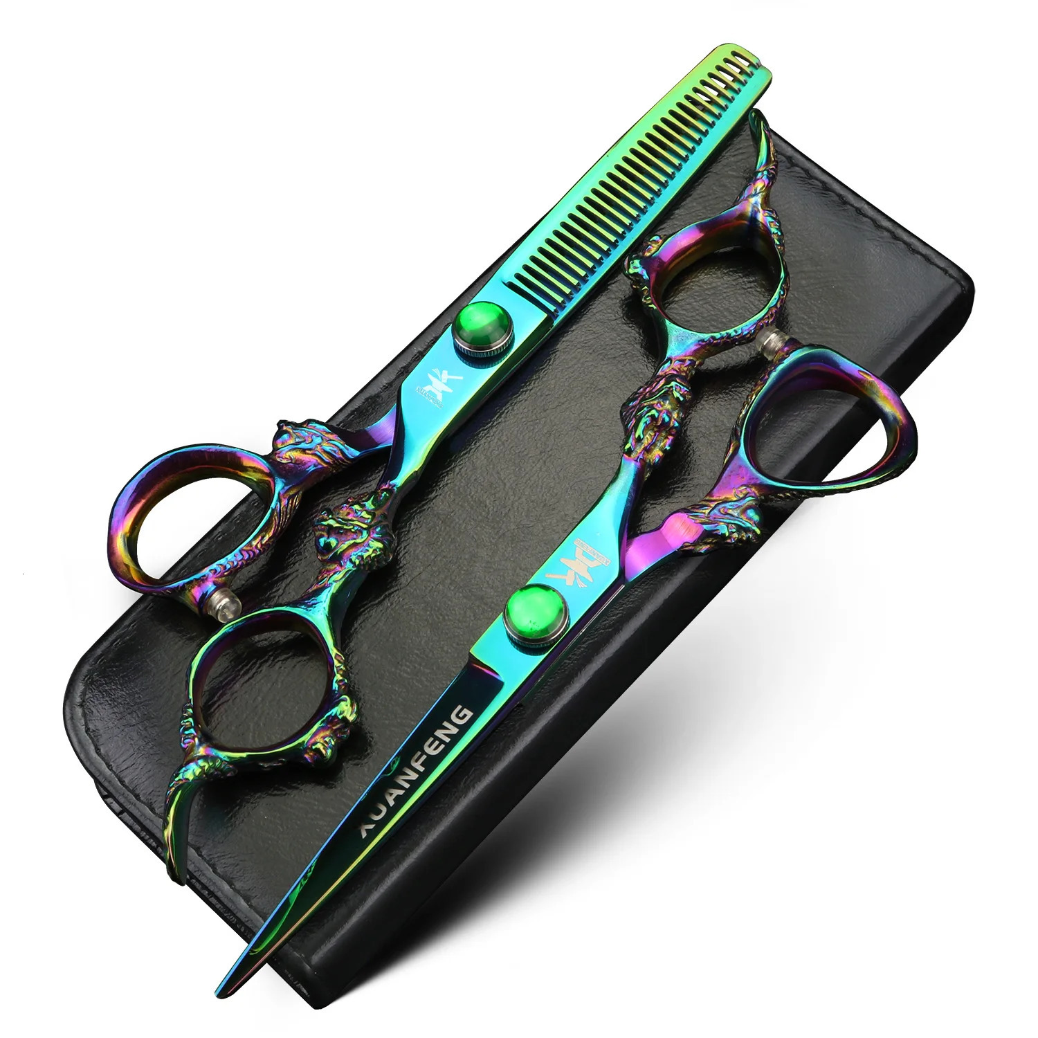 XUANFENG 6 inch dragon handle hair scissors Barber styling tools Cutting and thinning 260205