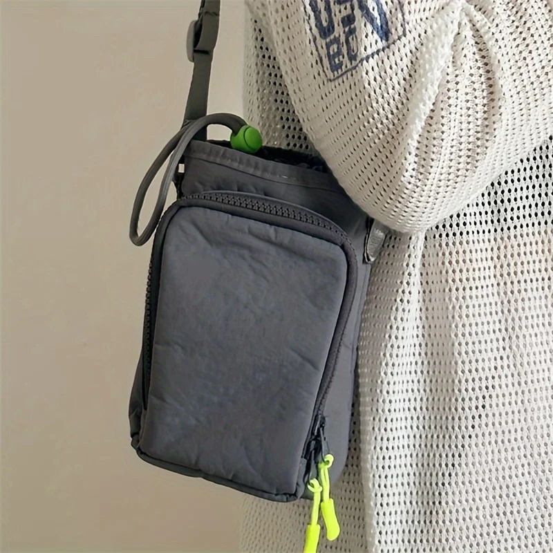 Mobile Phone Bag Crossbody Shoulder Water Bottle Waterproof Yoga Running Sports Outdoor Portable 260208
