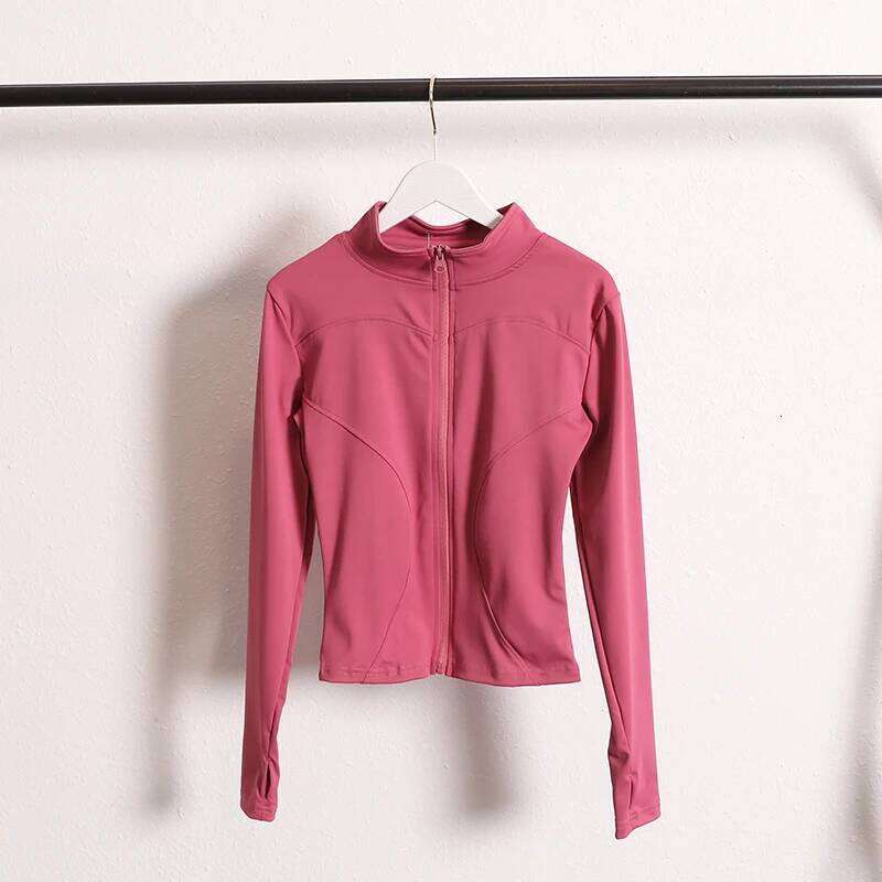 Yoga Coat Flexible Active Wear Women Zip Up Gym Sports Fitness Casual s with Thumb Holes 26Y0209