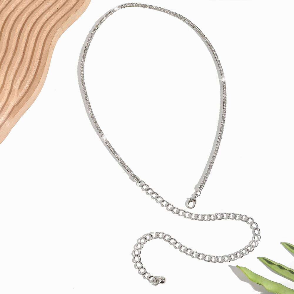 Ladies Rhinestone Waist Chain Skirt Decoration Fashion Accessory for Women X260209