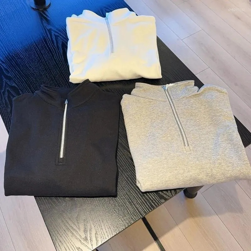 Women's Hoodies Women Spring Basic Hoodie Outdoor Fashion Half Zipper Pullovers Autumn Solid Casual Pocket Long Sleeve Sweatshirt Black Tops