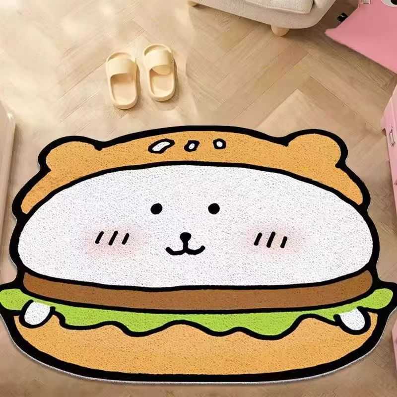 Cute Usagi entrance mat for home use non-slip silk loop carpet mat can be cut to size S260207