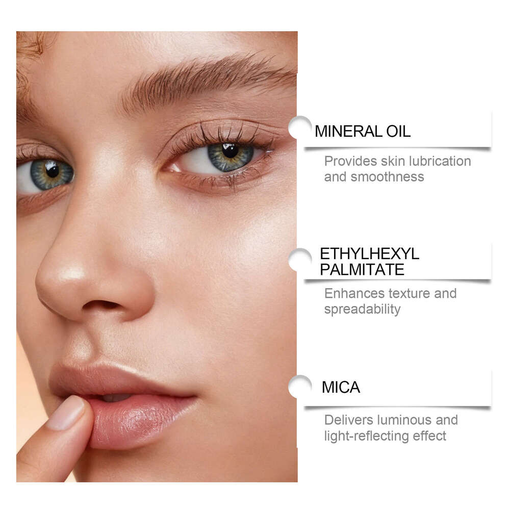 Zephoco Light gold Concentrated Highlighter Liquid, Delicate Effect, Colorful and Easy to Apply, Daily Face Makeup