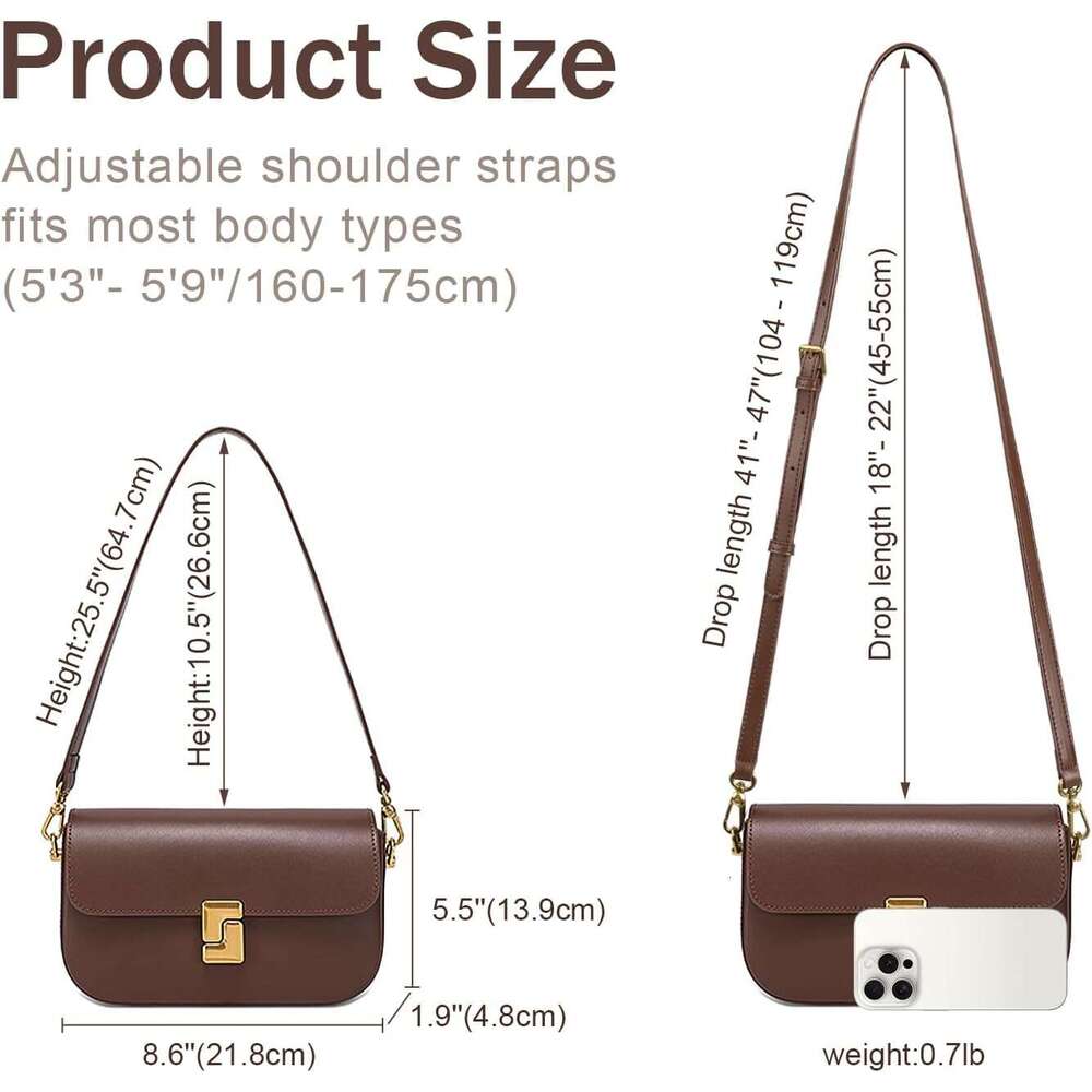 Soft Leather Crossbody For Women Top Handle Bag Removable Shoulder Straps