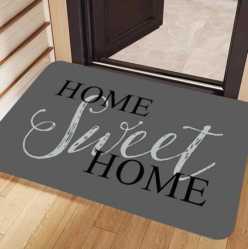 Welcome Cat Entryway Door Mat Rugs Carpets Home Decoration Non Slip Washable Entrance Mat Anti Fatigue Durable Door Mat S260207