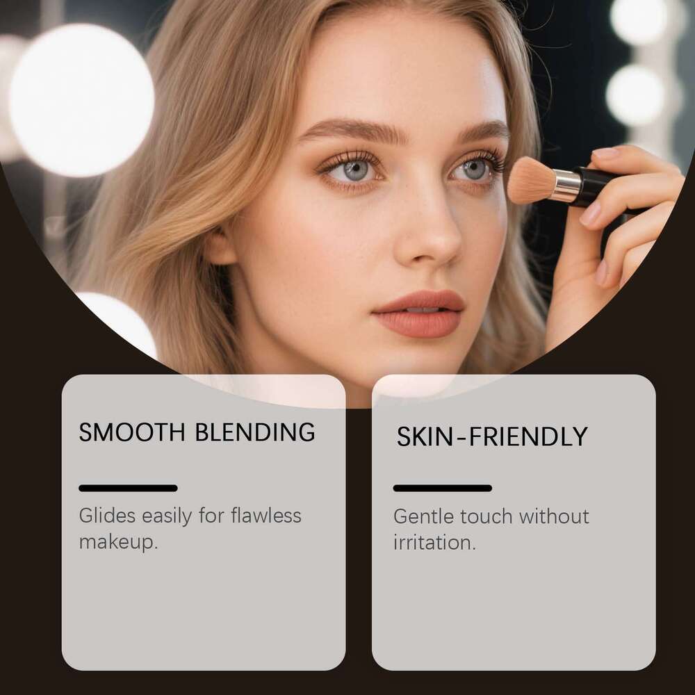 TORVIKX Gentle Smooth Touch Daily Blush Makeup Foundation Brush Portable Tool