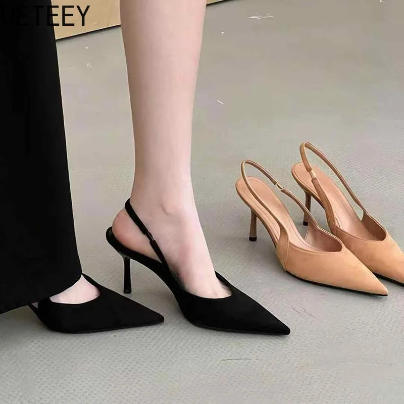 2026 Summer Leopard High Heel Women Sandals Fashion Pointed Toe Shoes Design Style Banquet Party Sandals Shoes 260202
