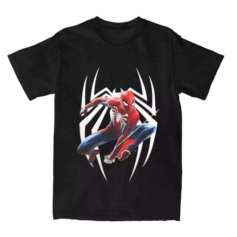 Superhero Spider Merch T Shirt Leisure Cotton Printed s X260209