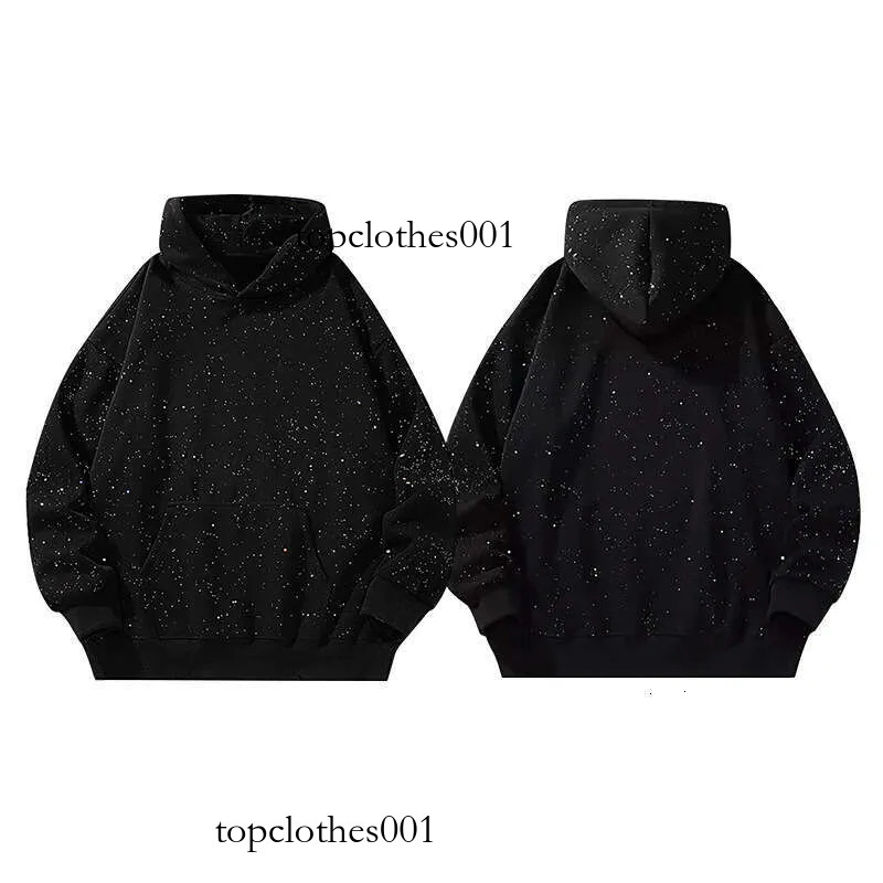 New Winter Glittering Star Print Hoodie Women Fashion Sparkly Fit Hooded Sweatshirt Female Party Streetwear Trendy Top