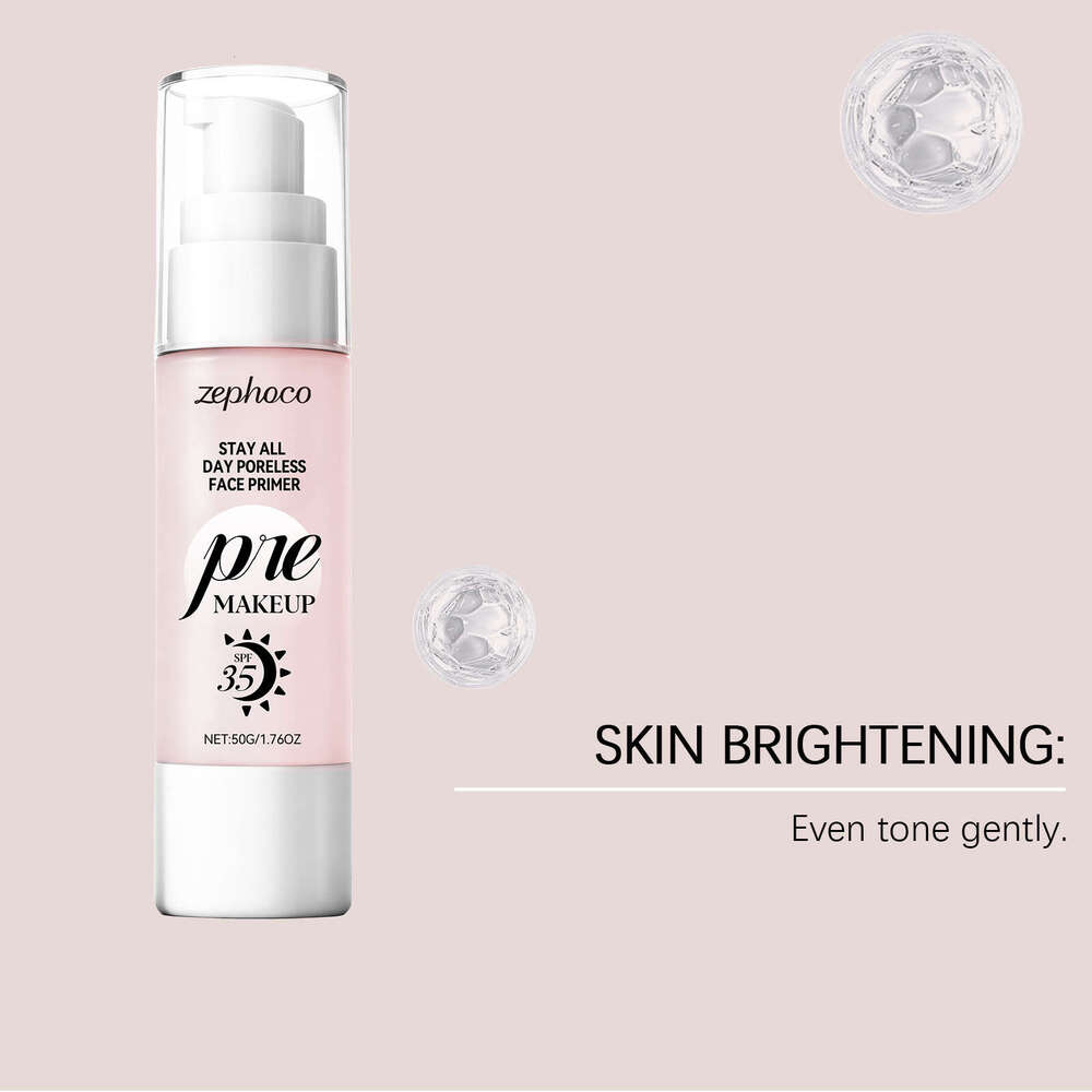 Zephoco Protective Moisturizing Primer Makeup Base Natural Fit Hydrating Suitable for Various Skin Types