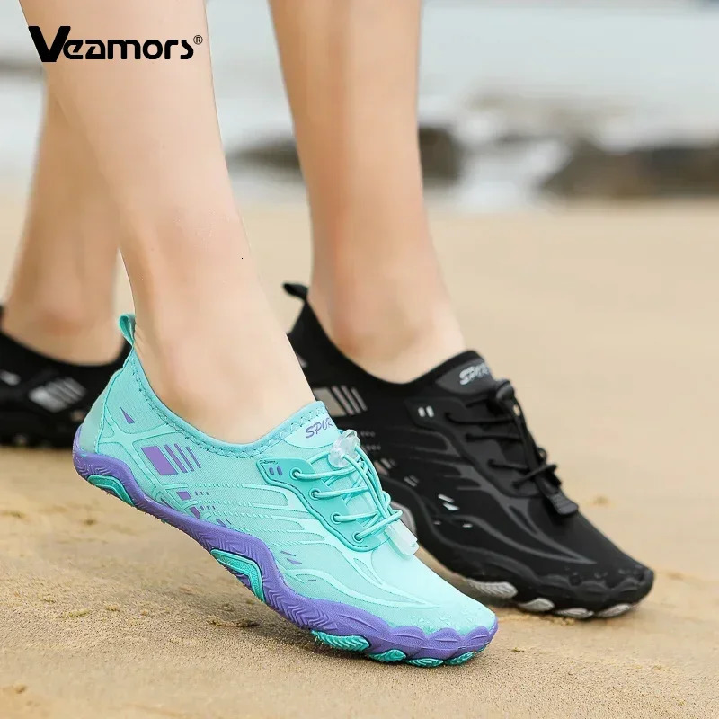 Quick Dry Aqua Shoes for Men Beach Wading Shoes WoMens Water Shoes Elastic Non-slip Water Footwear Upstream Sneakers Swimming260128