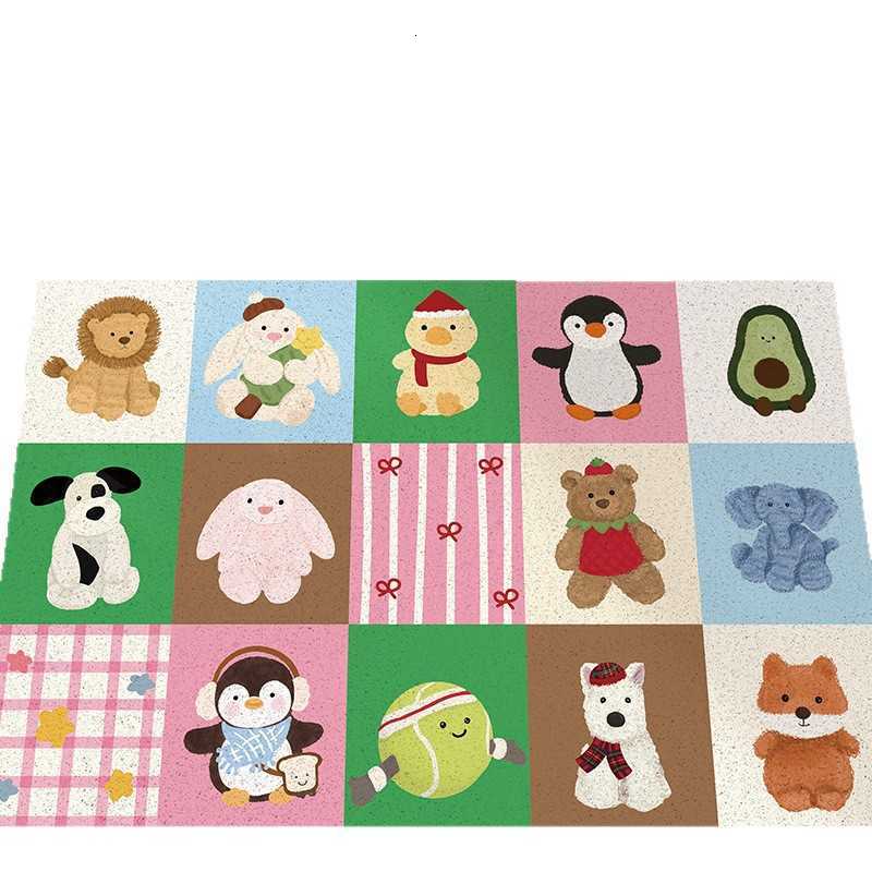 Cartoon Small Animal Entryway Doormat Dirt-Resistant and Easy to Clean Cuttable PVC Loop Doormat Entrance Mat S260207
