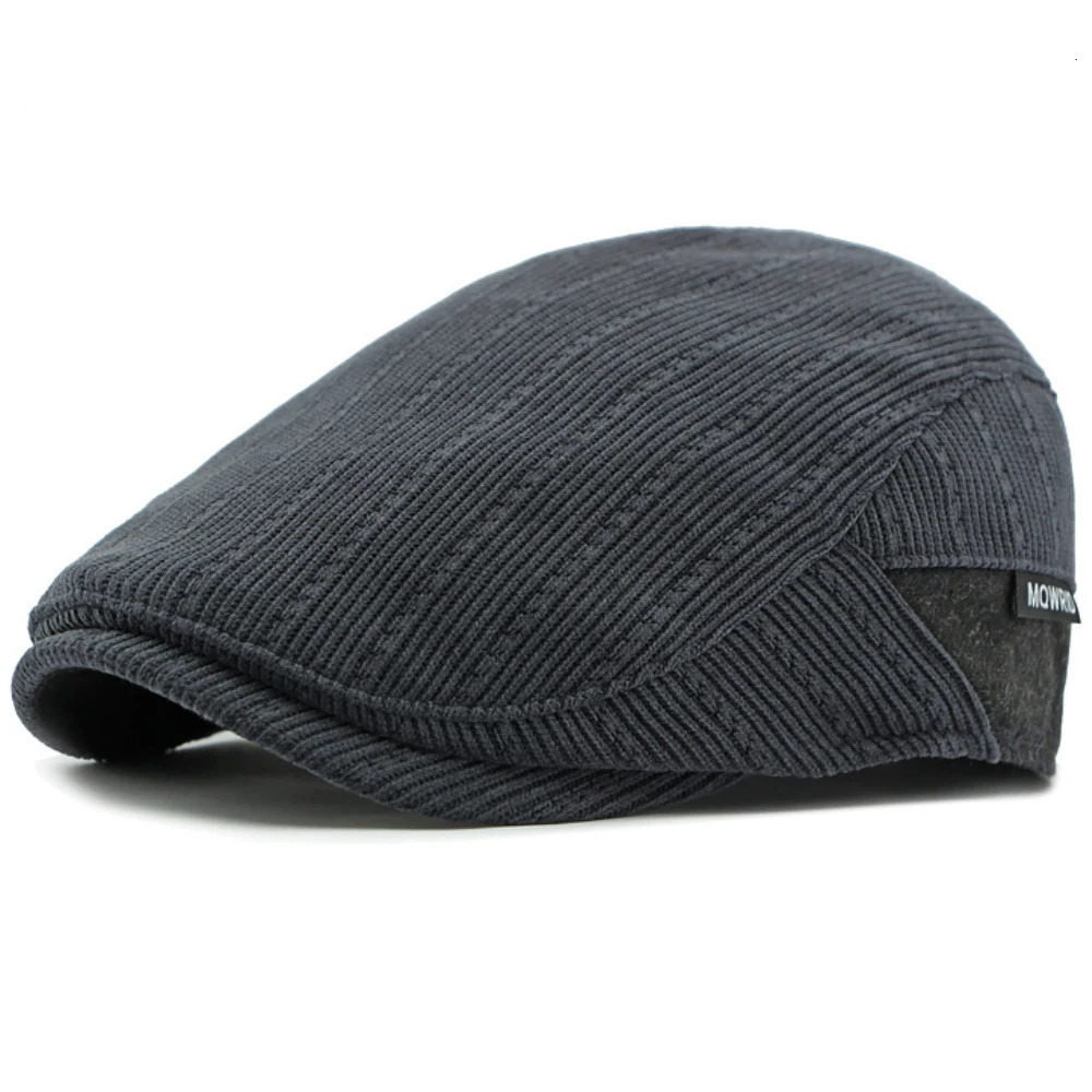 HT4587 Berets Autumn Winter Hat Caps for Men Women Fleece Lined Corduroy Beret Hat Adjustable Ivy Flat Cap Male Female Beret Cap 260205