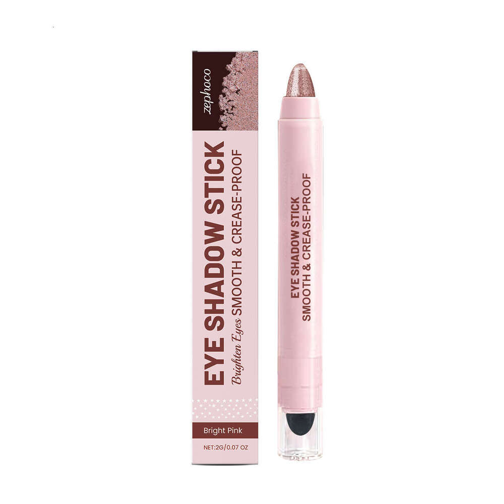 zephoco Shimmering Cream - Bright Pink, Natural Color, Glossy Finish, Easy to Apply, Everyday Eyeshadow Stick