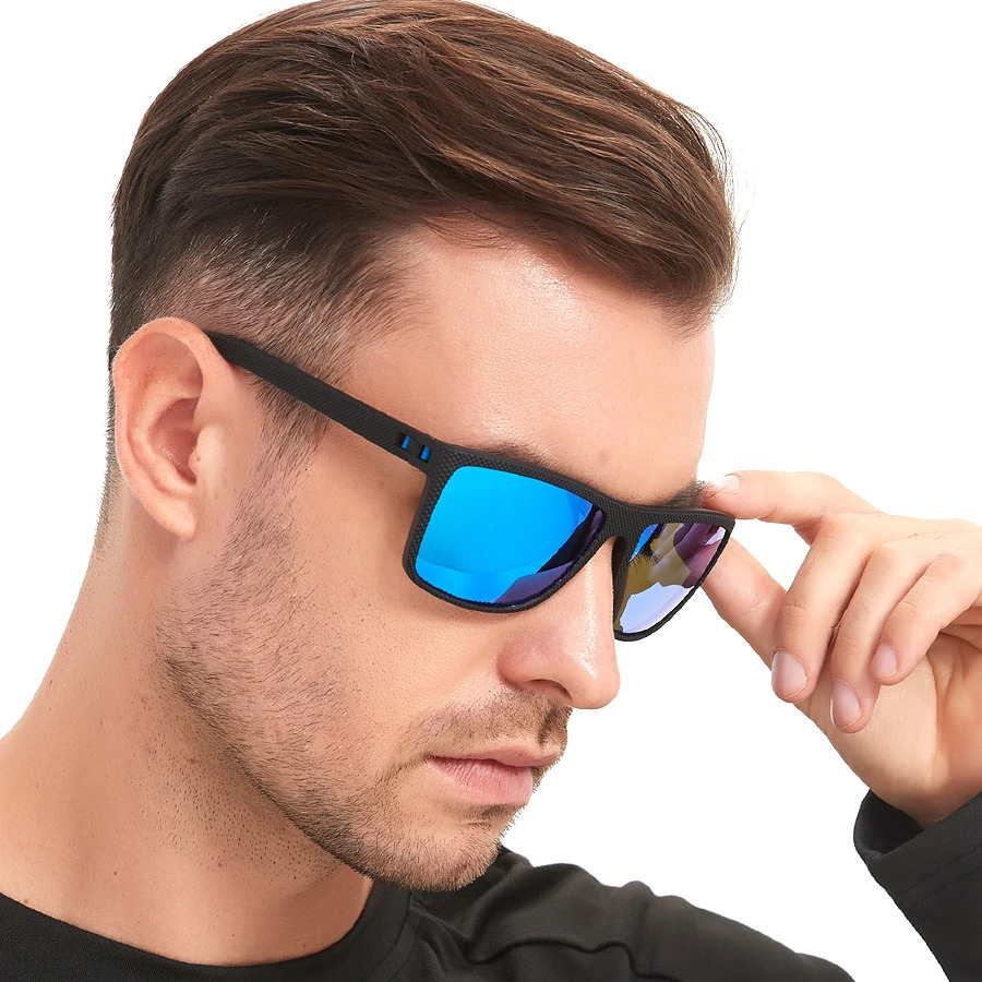 Classic Vintage Check Pattern Square Sunglasses Men Women Fashion Fishing Driving Man Sun Glasses UV400 Retro Eyewear 260207