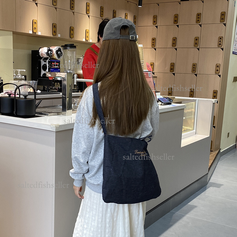 2026 Chinese Style Luxury Double-sided Canvas Bag Versatile Women's Dual-use Commuting Tote Casual Shoulder Bag Large Capacity Portable Shopping 