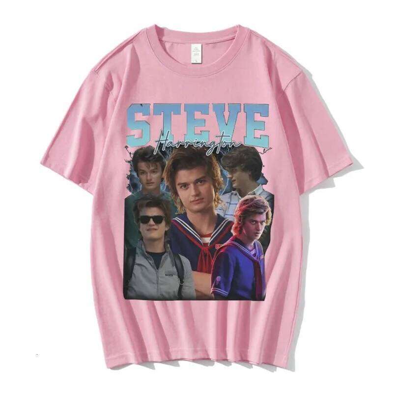 Steve Printed Men's Four Seasons New Style Unisex Casual Fashion T-shirt X260209