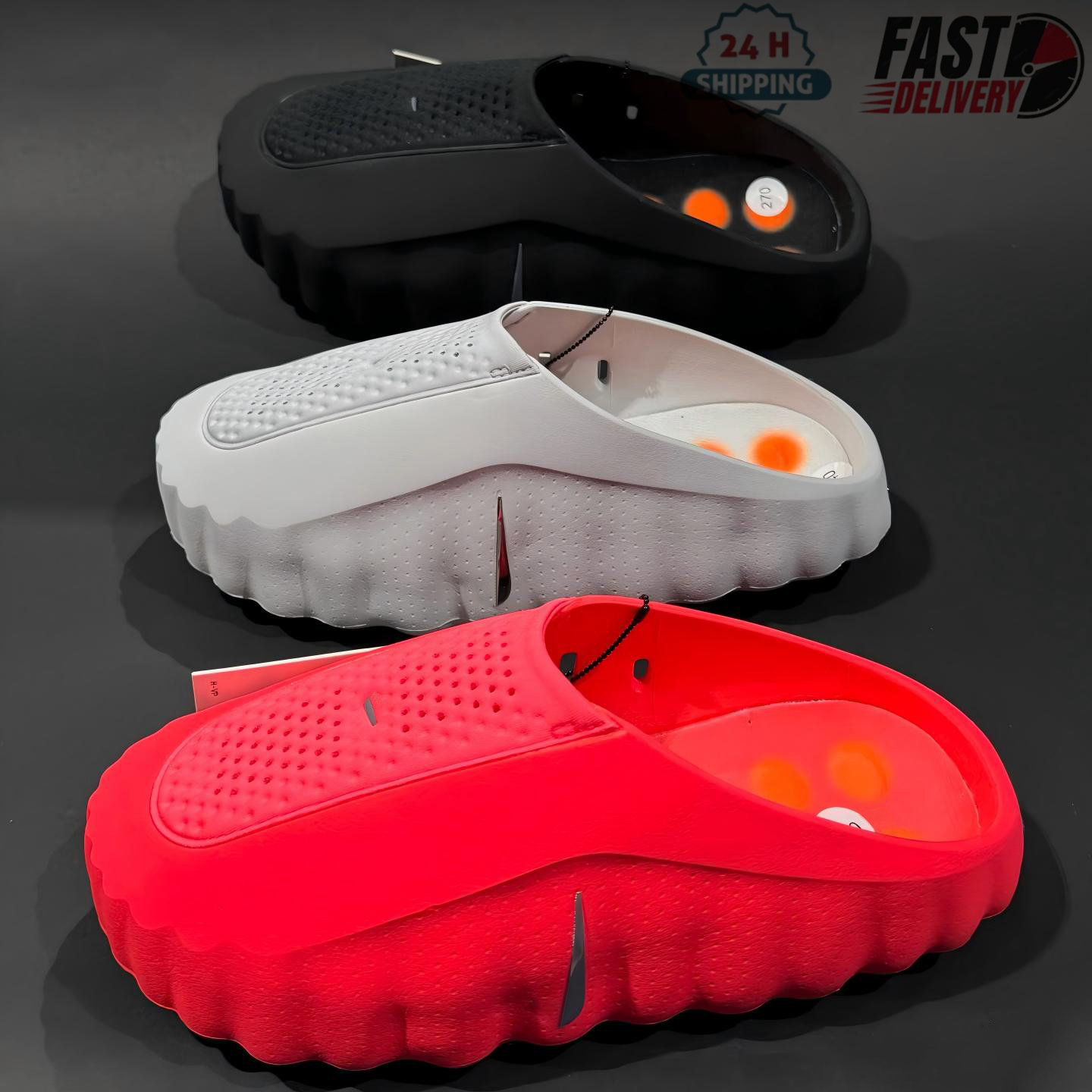 Desginer Mind 001 Slide Slides Mind001 Slippers Soft Rubber Tech Comfortable Sandals Mules Clog Black Red Bone Light Smoke Grey Men Women Slides