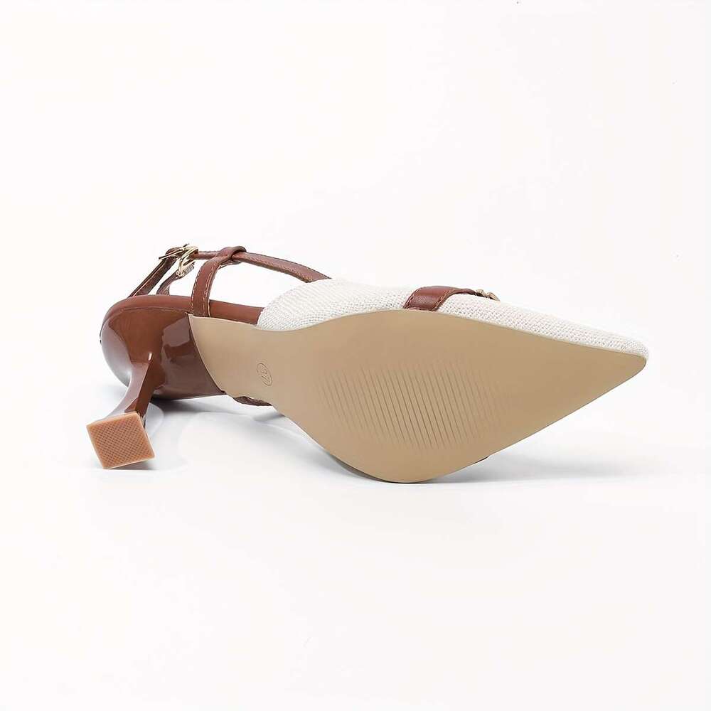 Women S Charming Back Strap Sandals New Sexy Fashion High Heels For Women Comfortable Feminine Elegant Flat Shoes Women Shoes MOJIDASHU