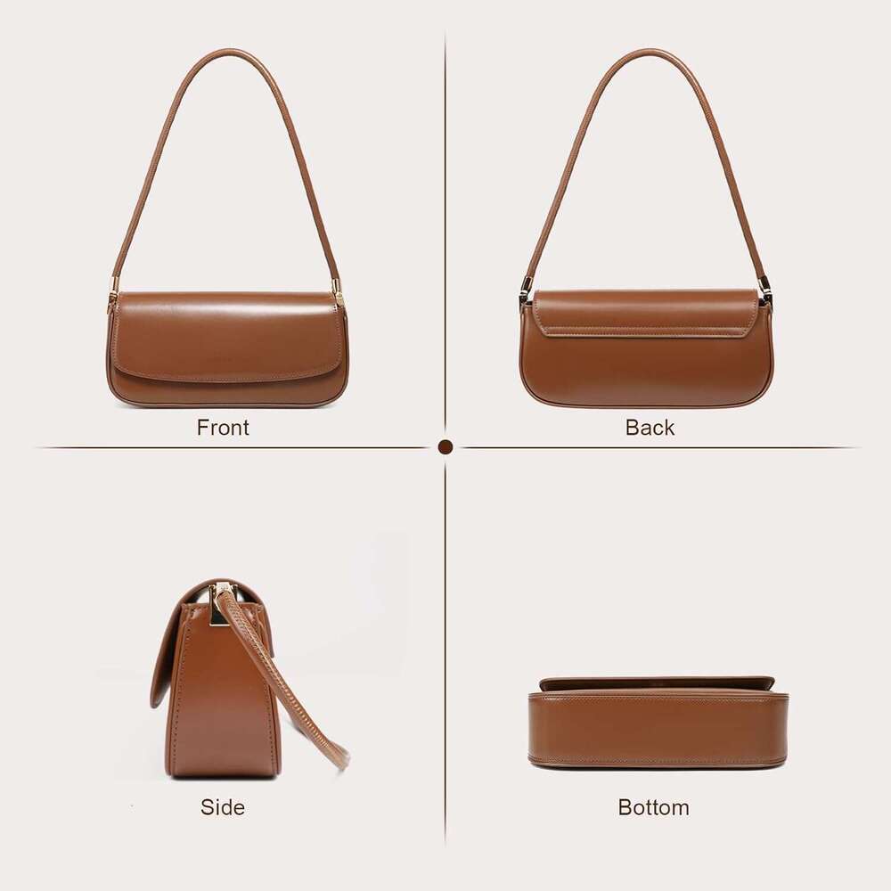 Leather Shoulder Bags For Women Mini Cute Everyday Purses Trendy Women S Hobo Handbags With Magnetic Closure