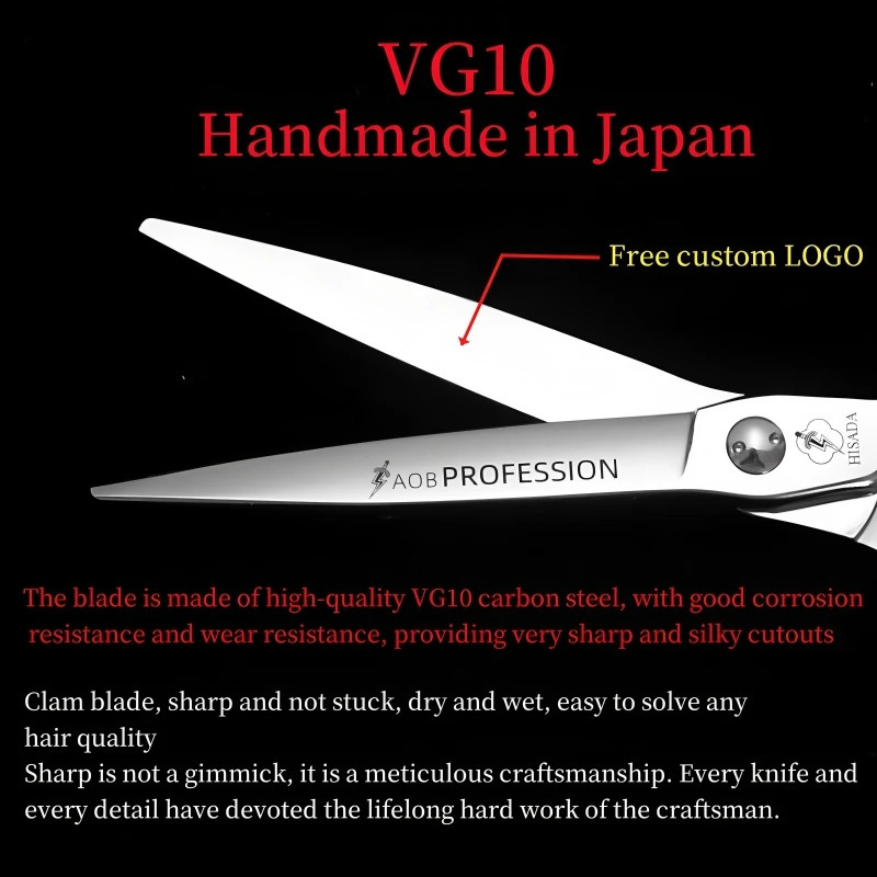 barber Scissors Delivery quantity 60 inch VG10 material Hair cutting machine professional hairdressing scissors 260205
