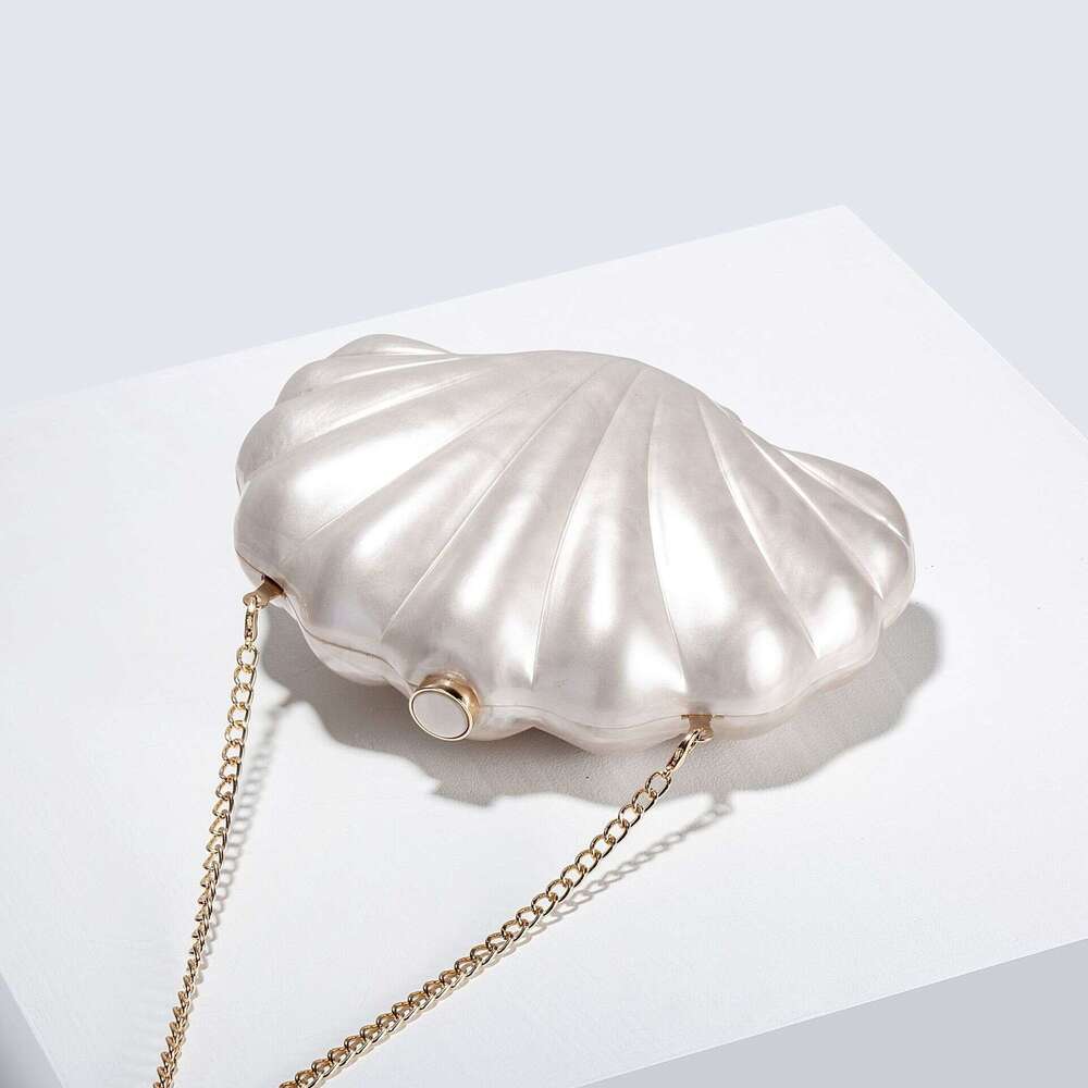 Clutch Bag Women's New European And American Style Single Shoulder Crossbody Irregular Shell Acrylic Bag Fashion Wedding Evening Clutch