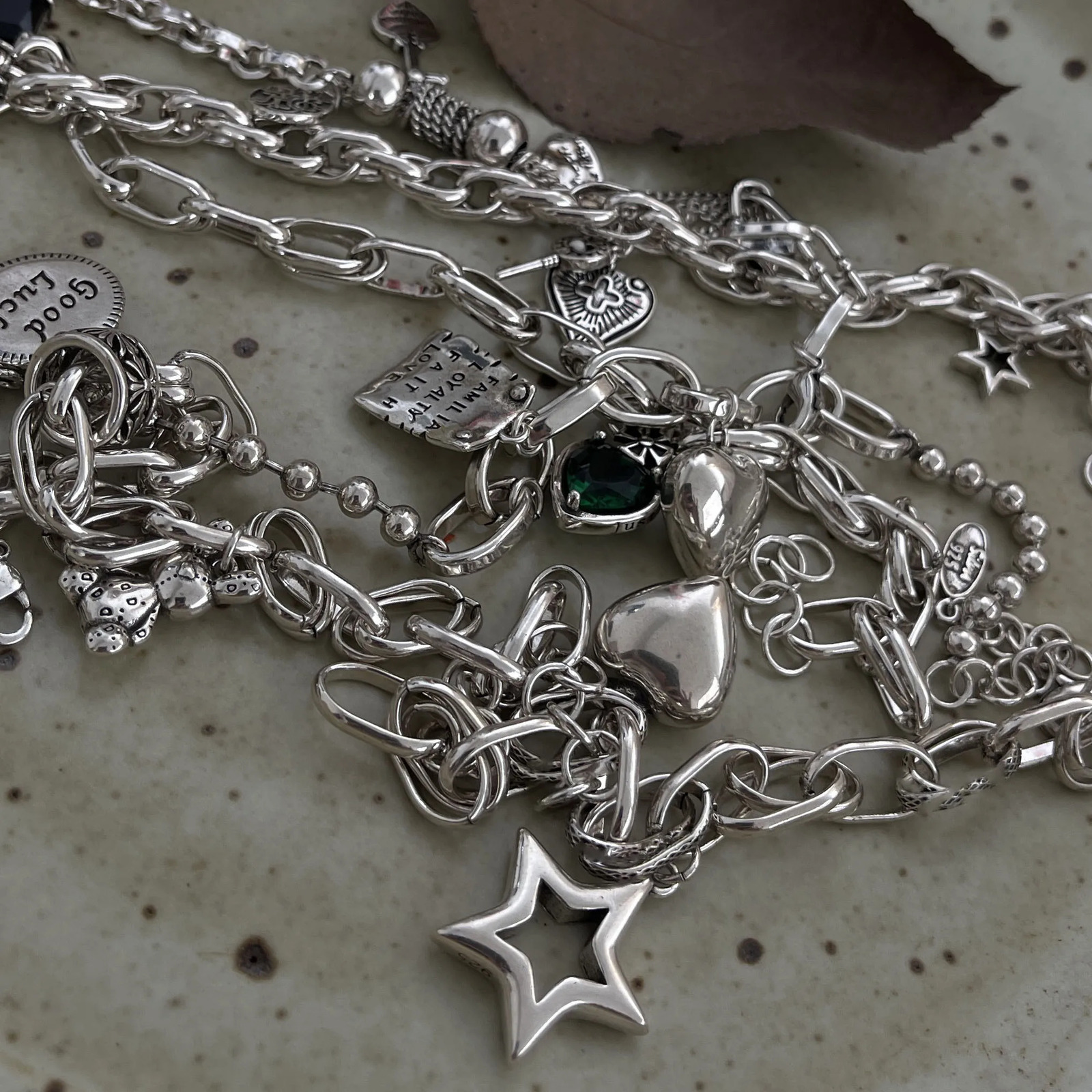925 Sterling Silver Bracelets for Women Men Accessories Trend Vintage Narow Ball Star Pendant Party Jewelry Gift 260128