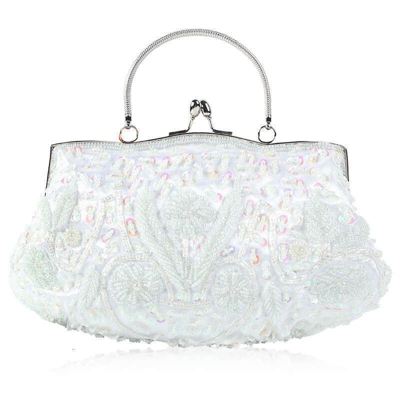 Foreign Trade Hot-Selling Popular Scarce Vintage Handmade Beaded Embroidered Dress Evening Bag Multiple Colors Available Wholesale