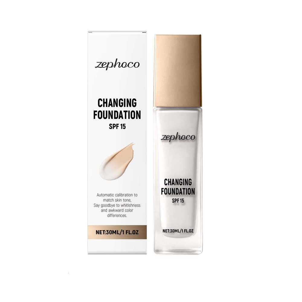 zephoco Temperature Sensing Color Adjusting Natural Fit Concealer Lightweight Hydrating Makeup Foundation