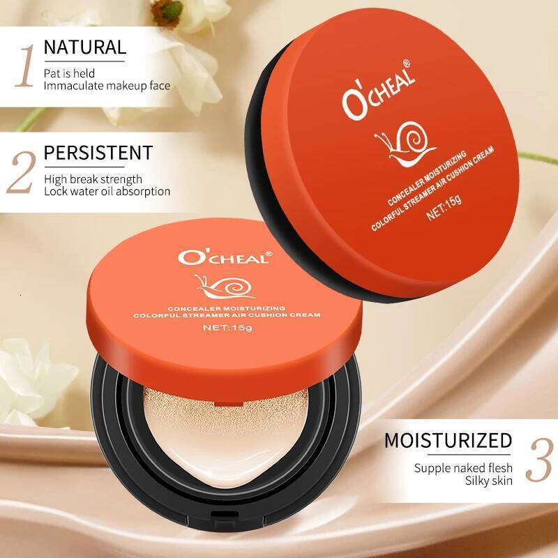 OCHEAL Whitening BB Foundation Cream Face Concealer Air Cushion for Girl Make Up Facial Beauty Makeup 26L0209