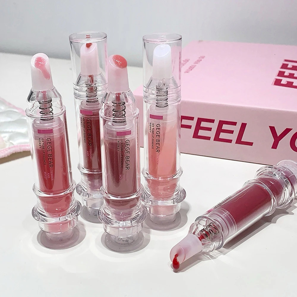 Gege Bear Lip Essence Gloss Autumn/Winter Mirrored Hydrating Lip Serum with Subtle Shimmer for and Lip 260129
