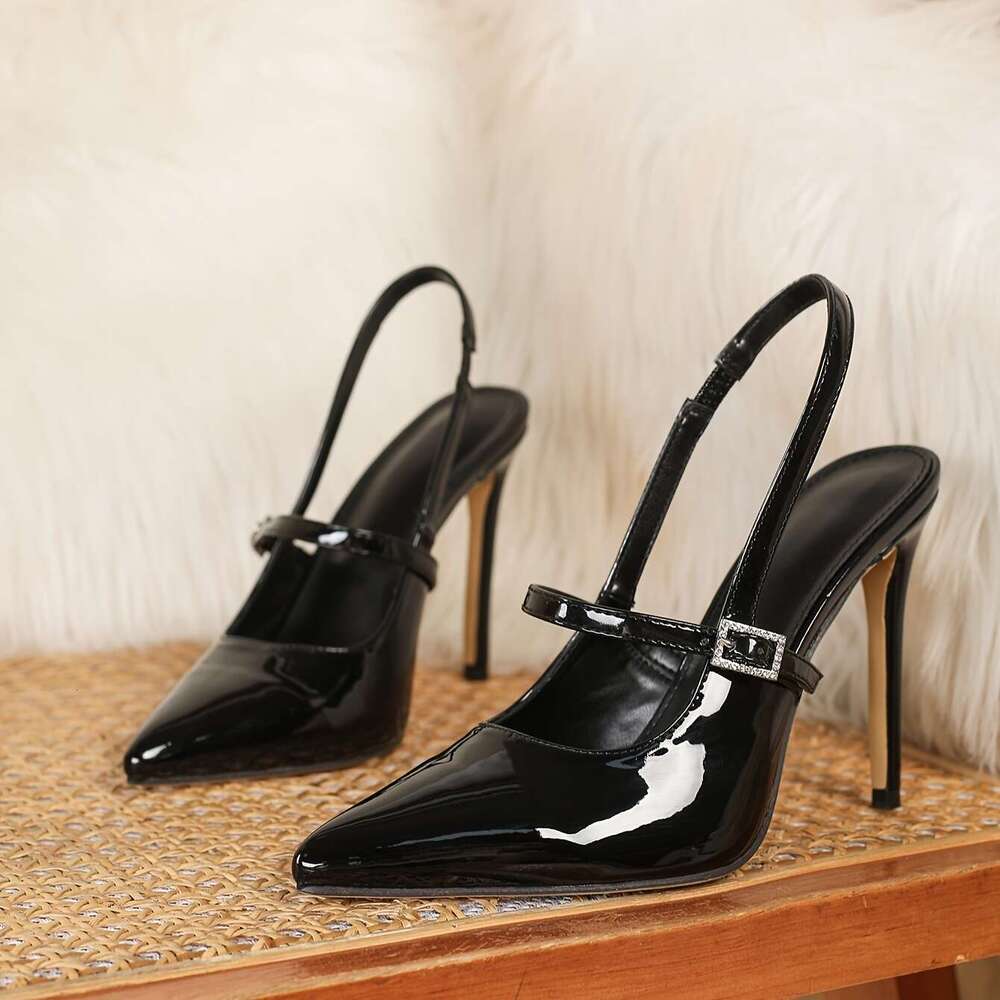 Elegant Heels Elegant Stiletto Solid Color Pointed Dress Fashionable Party High Heels Women Shoes MOJIDASHU