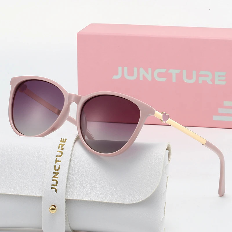 JUNCTURE Polarized Women Sunglasses Fashion Cat Eye Sun Glasses Gradient Lady Party Holiday Gifts for 260128