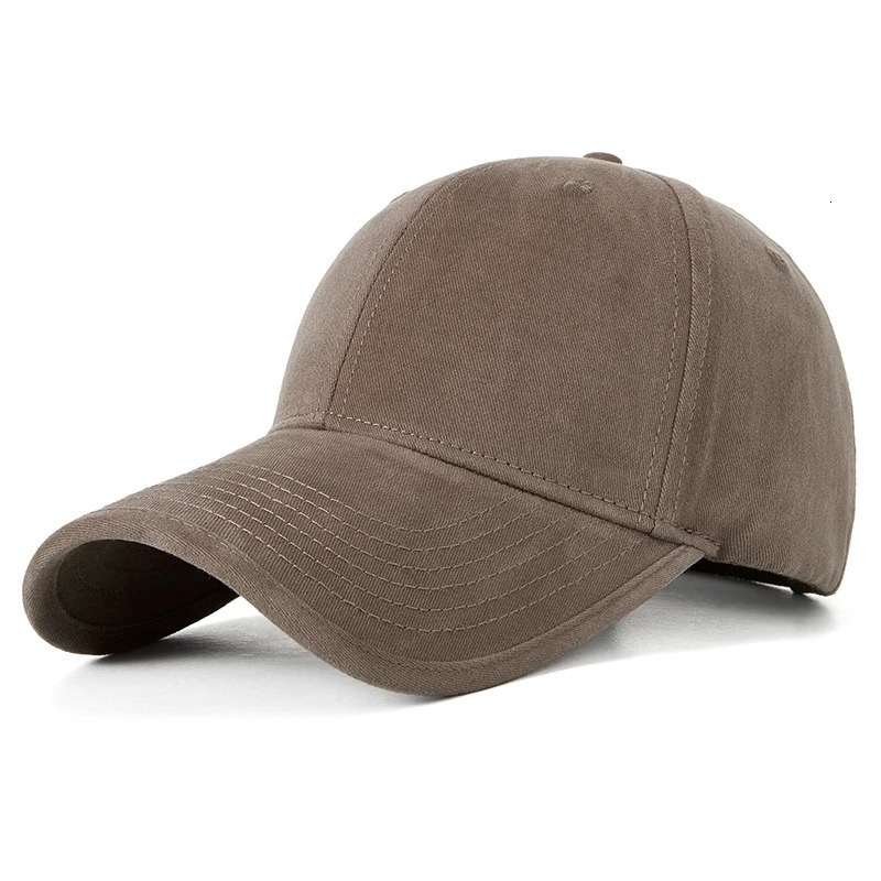 XXL Brushed Big Head Winter Men Baseball Caps Large Size Cotton Hard Lined 260208