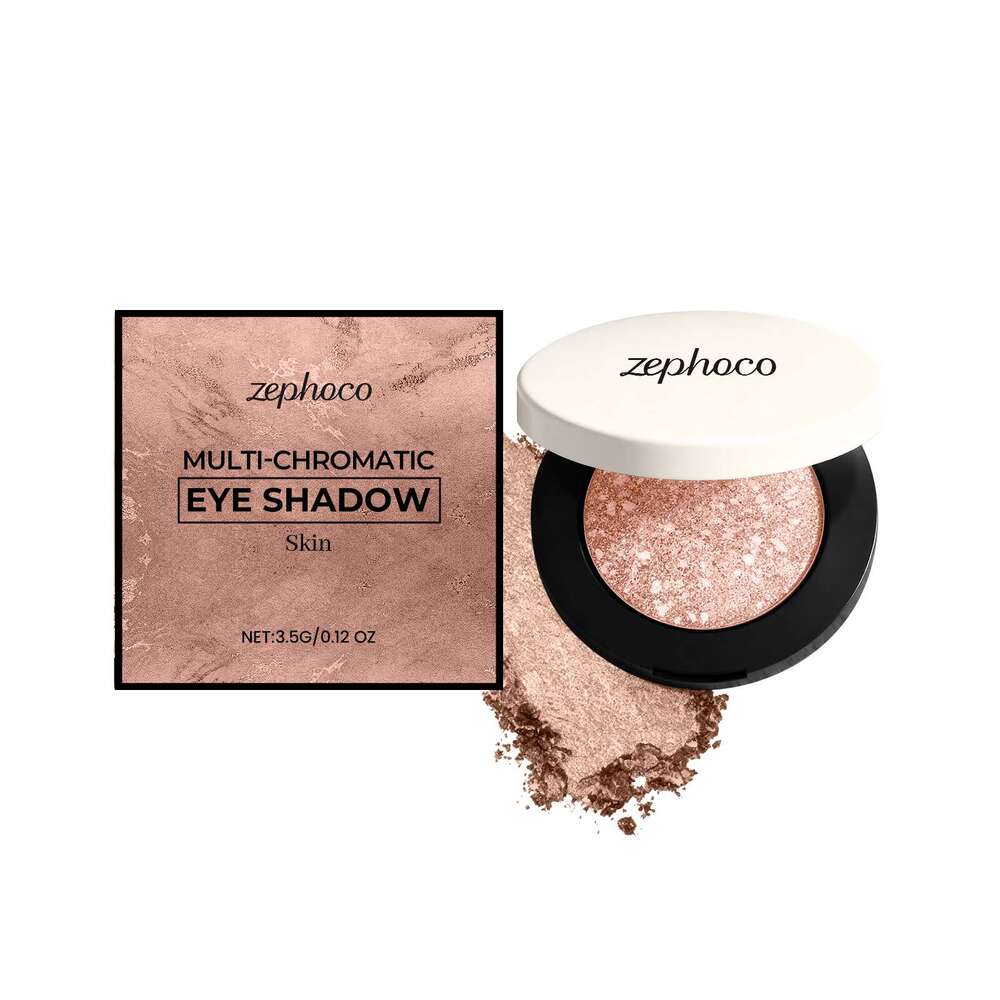 zephoco Skin-Tone Shimmering Silky Naturally Pigmented Pearlescent Fine Shimmer Eyeshadow for Easy Daily Makeup Application