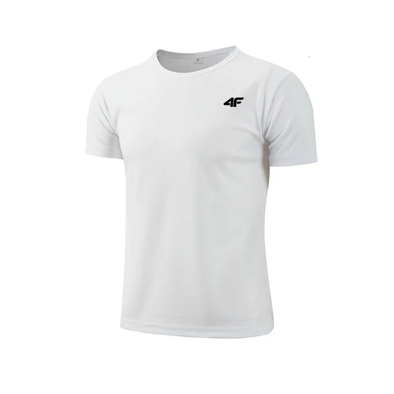 Mens Summer Exercise Trainning T-shirt High Quality Breathable Quick Dry Short Sleeved Top Marathon Gym Fitness Tees 260207