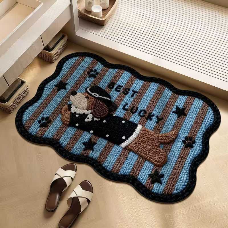 Cute Style Bathroom Salim Floor Mat Home Toilet Water Absorption Quick-Dry Carpet Bathroom Entrance Water Absorption Non-Slip Mat S260207