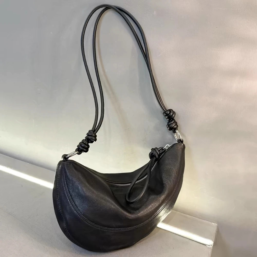 High End Casual Versatile One Shoulder Crossbody Soft Leather Crescent Underarm Bag Crossbody Bags for Women Handbags for Women 260130