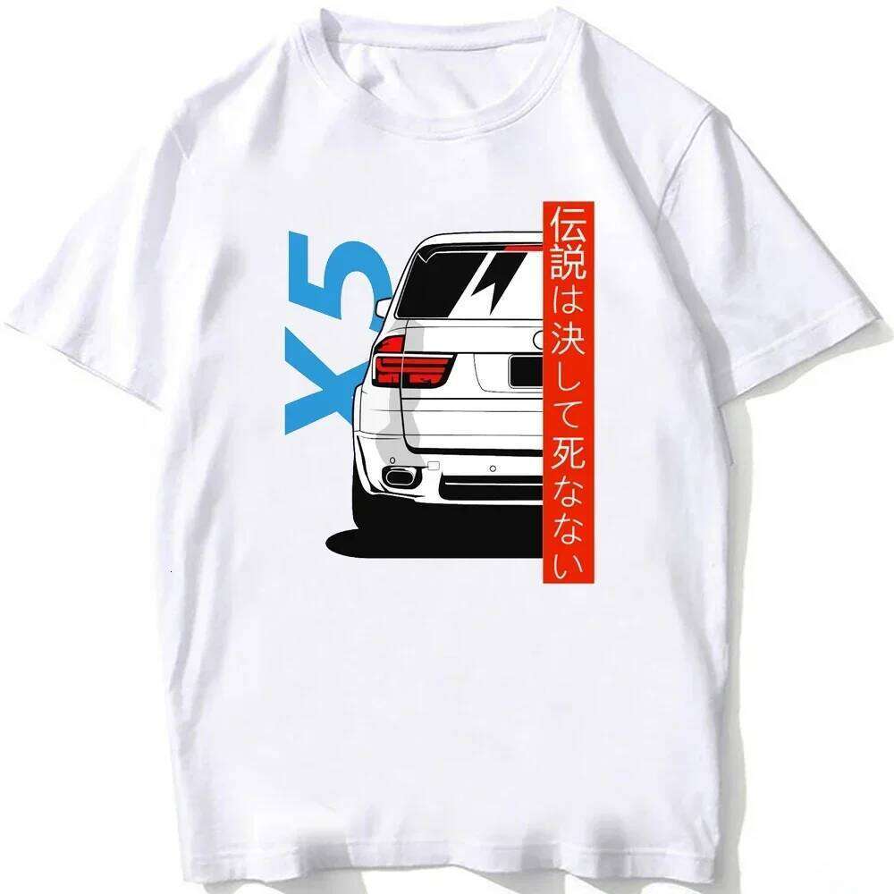 Vintage Skull Drive German E28 M5 E30 E36 E90 E46 Car Premium T-Shirt New Summer Men Short Sleeve Hip Hop Boy Casual White Tees X260209