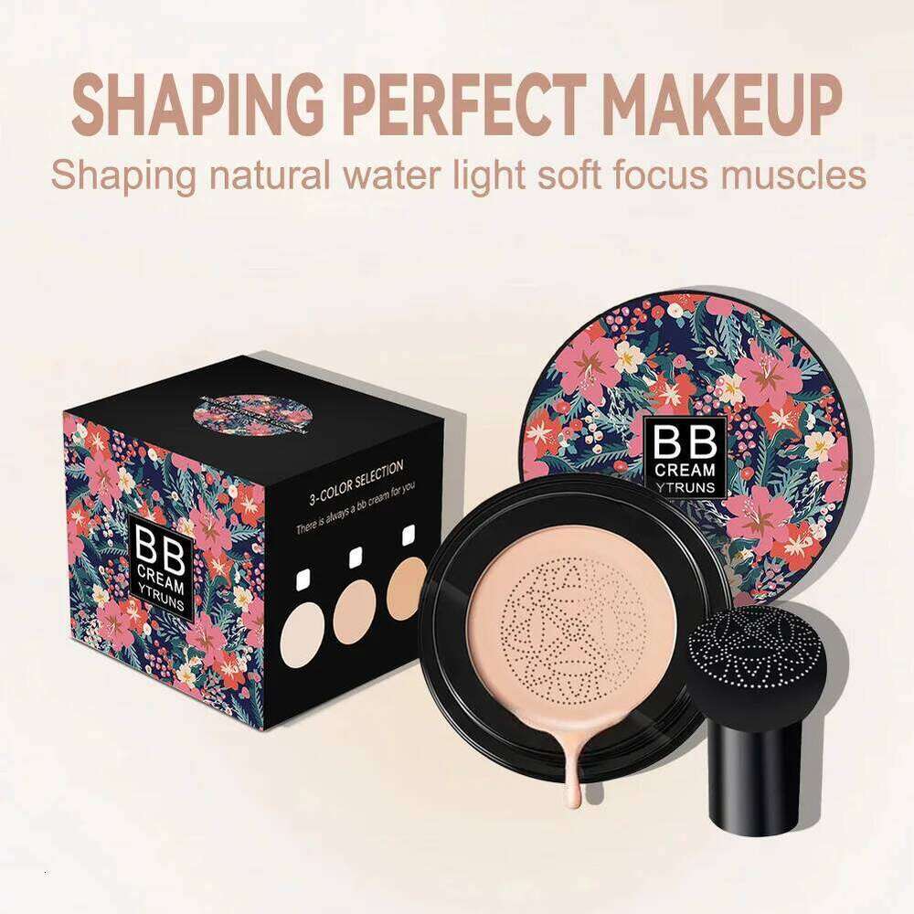 Mushroom Magic Air Cushion BB Cream - Enriched with Vitamins, Hydrates for Dewy Skin, Full Coverage Foundation 26L0209