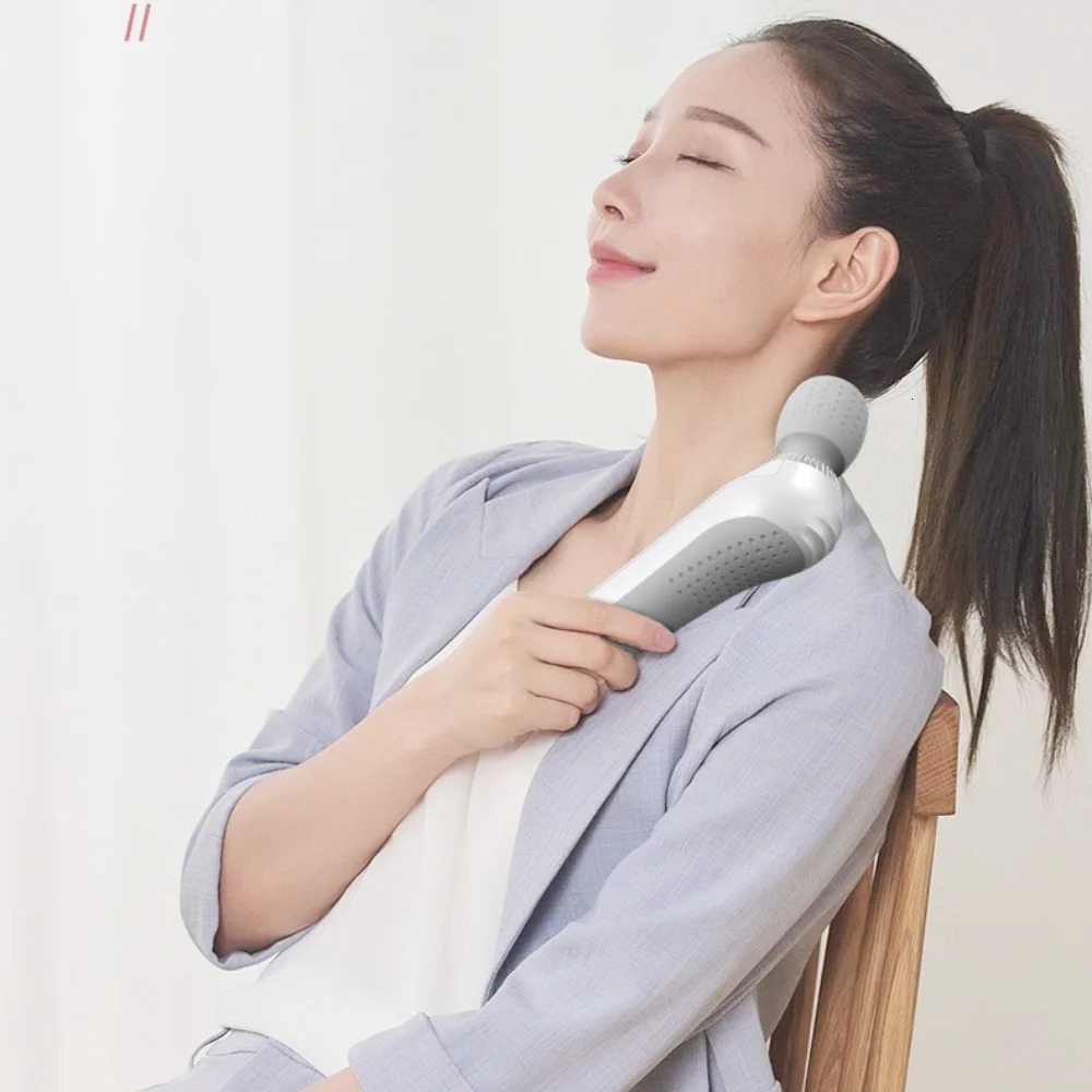 Deep Tissue Massage Gun USB Rechargeable Portable Full Body Muscle Massage 5-speed Adjustable Fascia Gun Pink and Black 260203