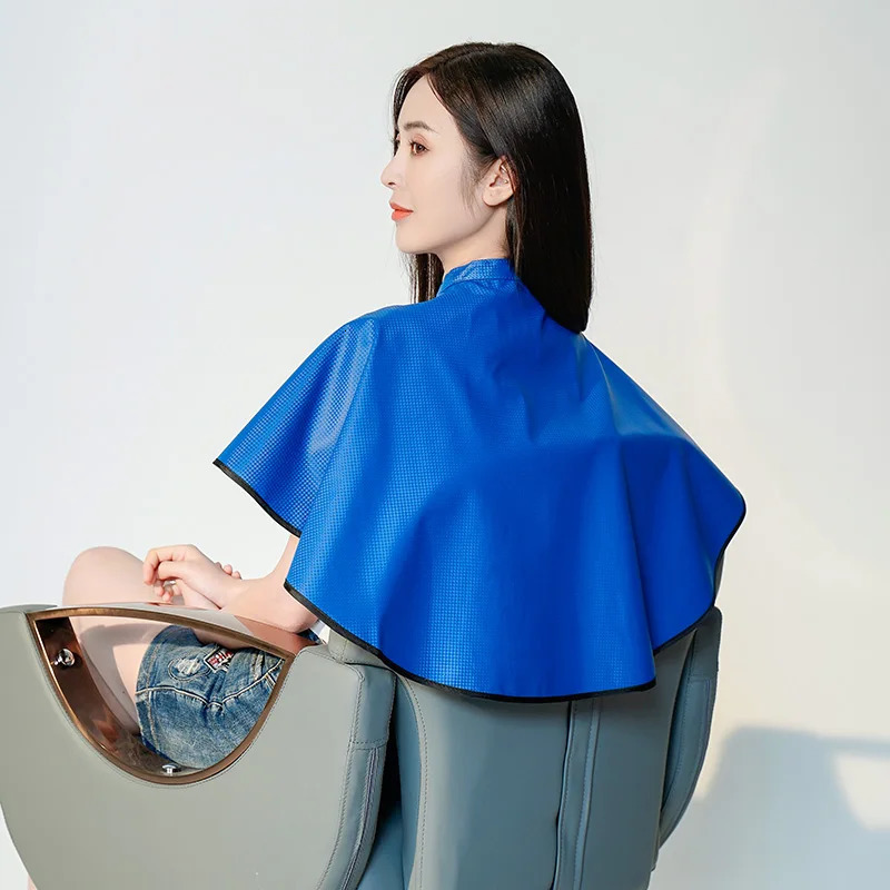 Waterproof ing Cape Beauty Salon Hair Coloring Wai Cloth Hairdresser Hair Dressing Leather Shawl Barber Styling Tools 260203