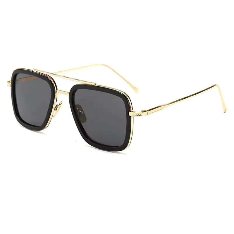 n Tony Stark Square Sunglasses For Men Women Fashion Vintage Classic Beach Car Driving UV400 Sun Glasses Eyewear 2025 260207