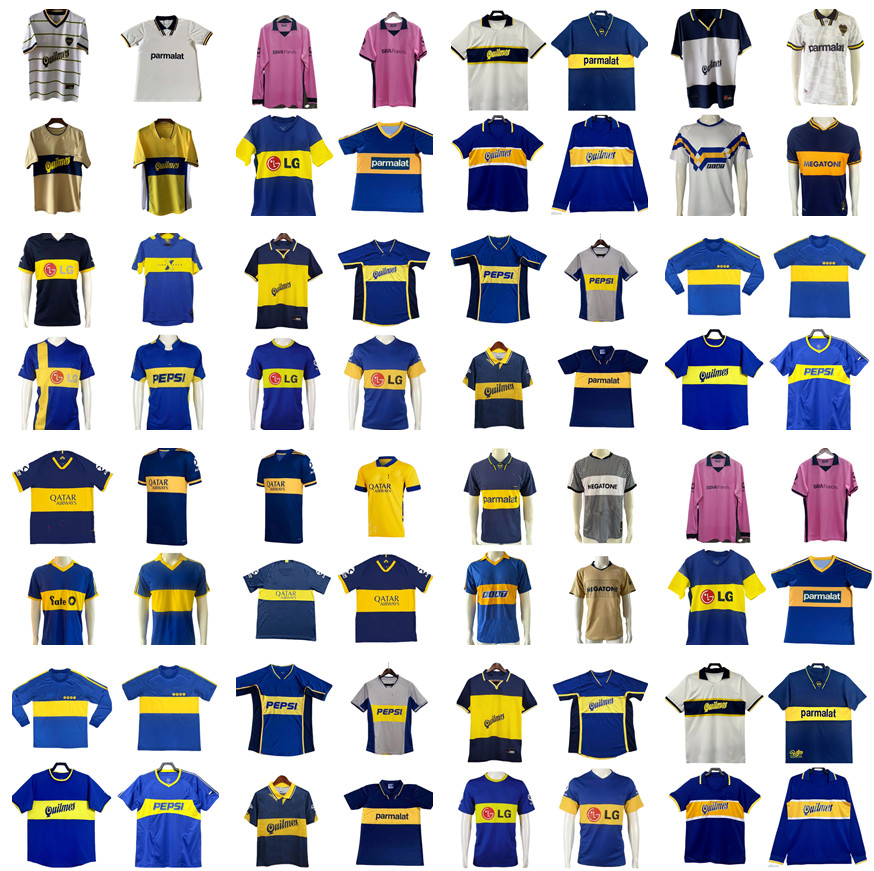 1981 1993 1995 1997 1998 1999 2000 Boca Juniors Retro Soccer Jerseys 2001 2002 2003 2005 2006 2008 2009 2012 14 18 19 20 21 Maradona RIQUELME ROMAN vintage Football Shirt