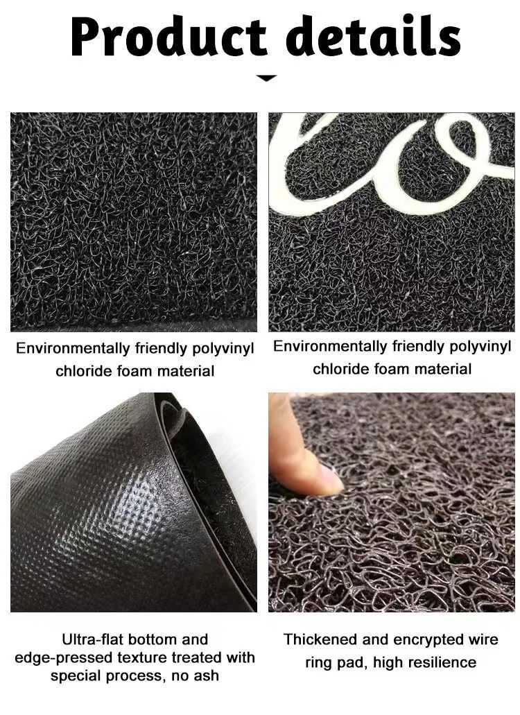 Front Door Mat for Home Entrance Non-Slip Absorbent Floor Mats Low-Profile Washable Doormat for Entryway Garage Patio S260207