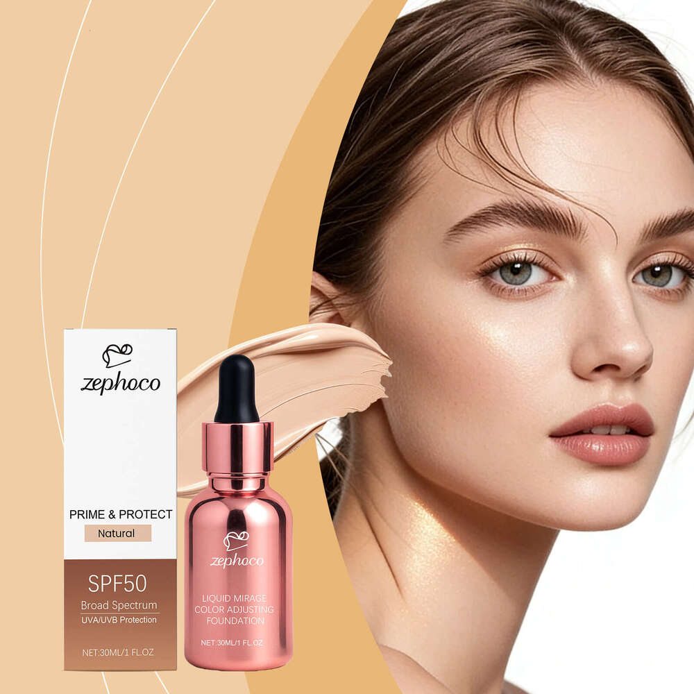 ZEPHOCO Color Changing Liquid Clear and Fit No Natural Lasting Makeup Moisturizing Lightweight Foundation