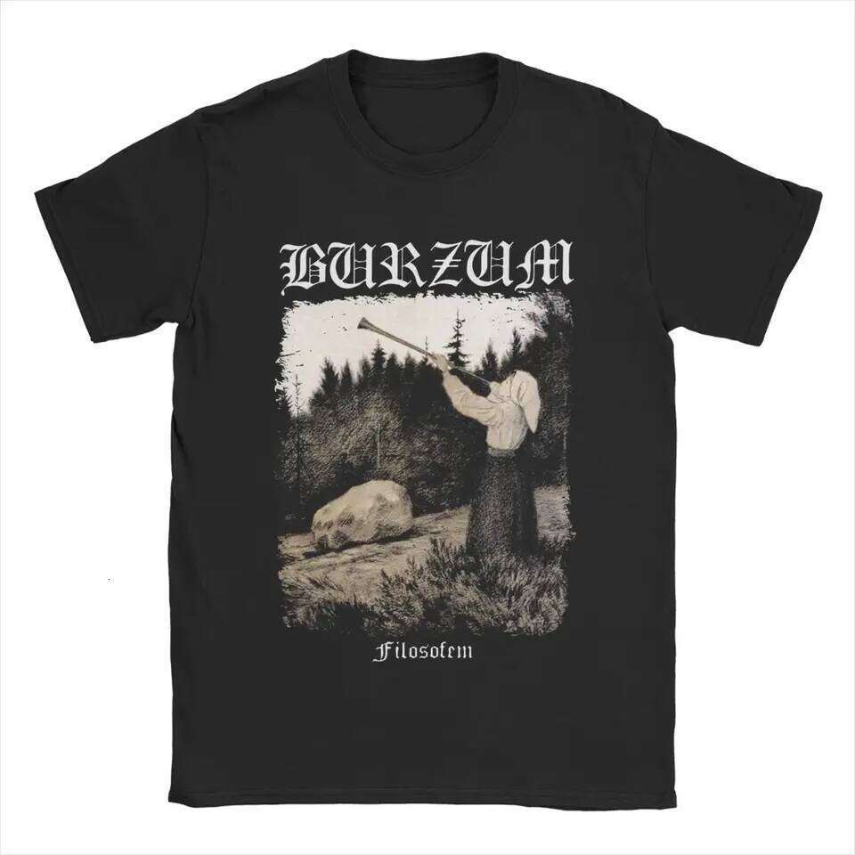 Burzum Blow The Trumpet T Shirts Versatile Cotton Vintage Short Sleeve Daily Men Women Amusing Harajuku Streetwear Unisex Tops X260209