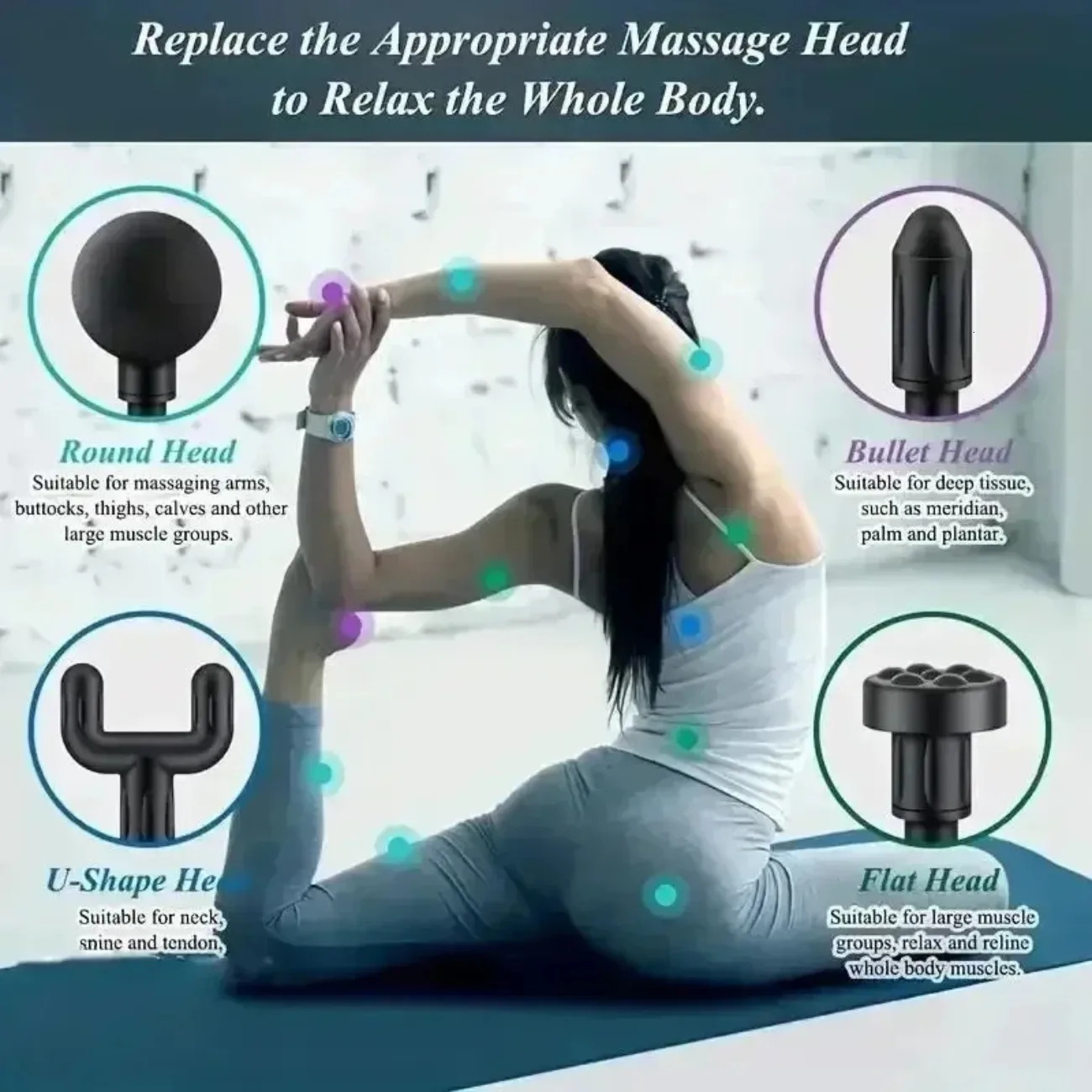 Mini USB Massage Gun Portable Fascia Relaxer for Neck Shoulders and Back Quiet Muscle Relief for Home and Travel 260129