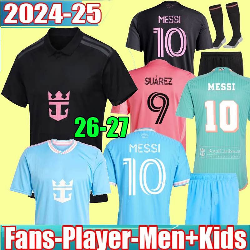 25 26 27 Fans Player Inters SUAREZ Earth Day Pre-Match MiamiS MESSIS Soccer Jerseys third 2025 2026 Sergio Jordi Alba football shirts PIZARRO Special men kids kit